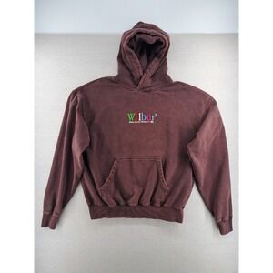 Wilbur Soot Hoodie Mens Small 96' Version 1.2 Embroidered Vintage Brown Baggy
